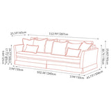 Birch Wood Sofa with Classic Houndstooth Pattern — Timeless Minimalist Elegance, 3/4 Seater for Living Room