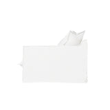 Moonlight White Linen Birch Wood Sofa — Elegant French-Style Soft-Touch Lounge Sofa, 3/4 Seater for Living Room