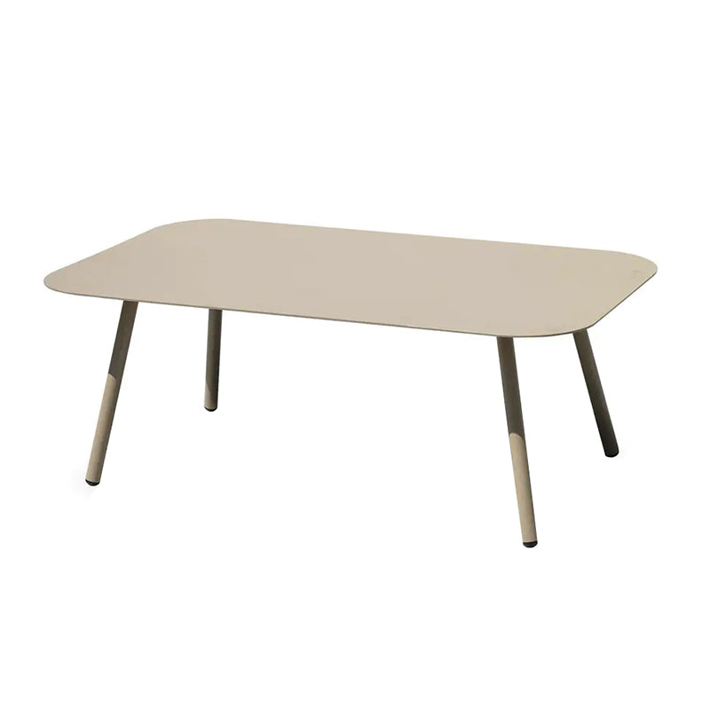 Sleek Modern Minimalist Rectangular Outdoor Table — Aluminum Coffee Table for Garden & Balcony