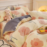 Cozy Thick Fleece Flannel Winter Duvet Cover Set — Ultra-Warm, Soft & Snug Bedding