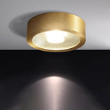 Nordic Light Luxury All-Copper Ultra-Thin LED Flush-Mount Ceiling Light