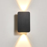 Sleek Nordic Minimalist Aluminum LED Wall Sconce — Rectangular Flat Panel, 2-Light