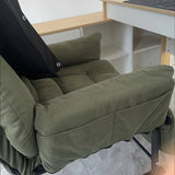 Modern Simplicity Corduroy Cotton Sponge Footrest – Adjustable Square Recliner with Iron & Carbon Steel Frame for Bedroom