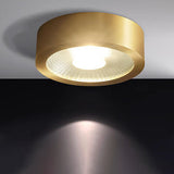 Nordic Light Luxury All-Copper Ultra-Thin LED Flush-Mount Ceiling Light