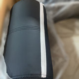 Luxurious Contemporary Faux Leather Upholstered Height-Adjustable Swivel Bar Stool with Armrests and Footrest for Dining Room