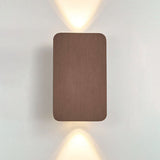 Sleek Nordic Minimalist Aluminum LED Wall Sconce — Rectangular Flat Panel, 2-Light