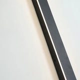 Sleek Black Minimalist Linear Dimmable LED Outdoor Wall Light - IP65 Weatherproof