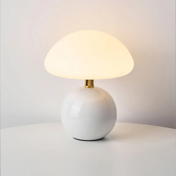 Chic Ceramic Mushroom Table Lamp for Cozy Ambience