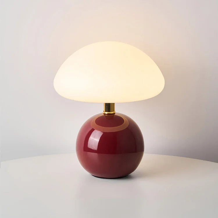 Chic Ceramic Mushroom Table Lamp for Cozy Ambience