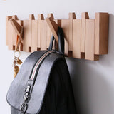 Artisan Handcrafted Wooden Piano Coat Rack
