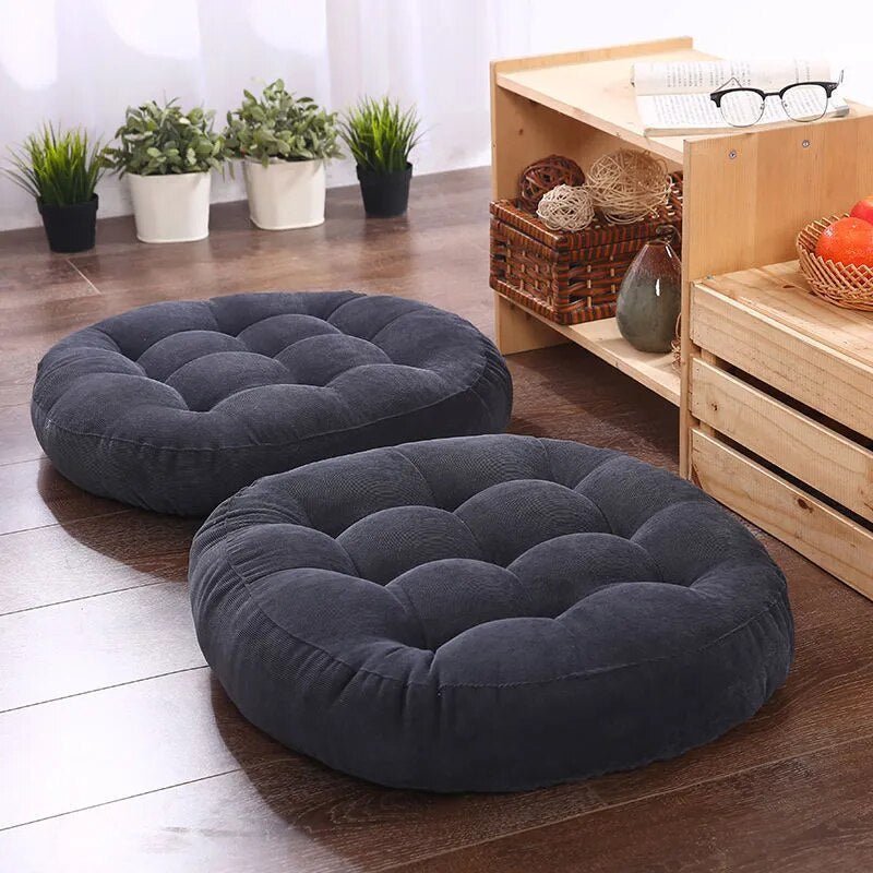 Luxurious Japanese Futon-Style Floor Cushion with Thick PU Foam for Plush Comfort