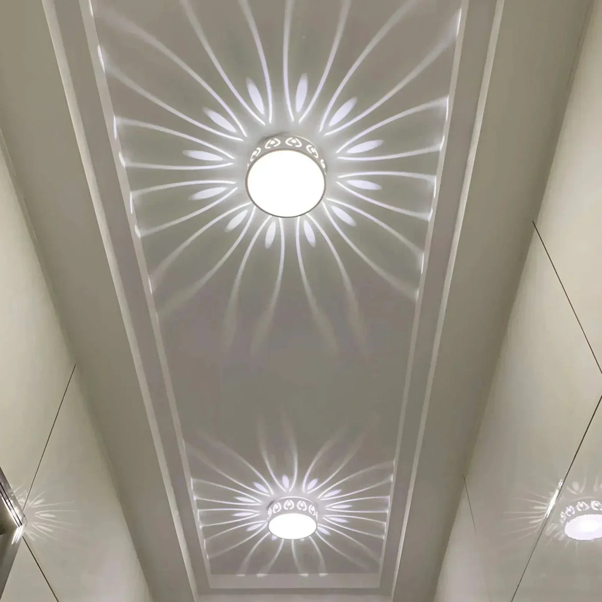 Elegant LED Ceiling Light with Dual Warm & Cool White Illumination