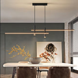 Sleek LED Linear Pendant Light with Adjustable Height