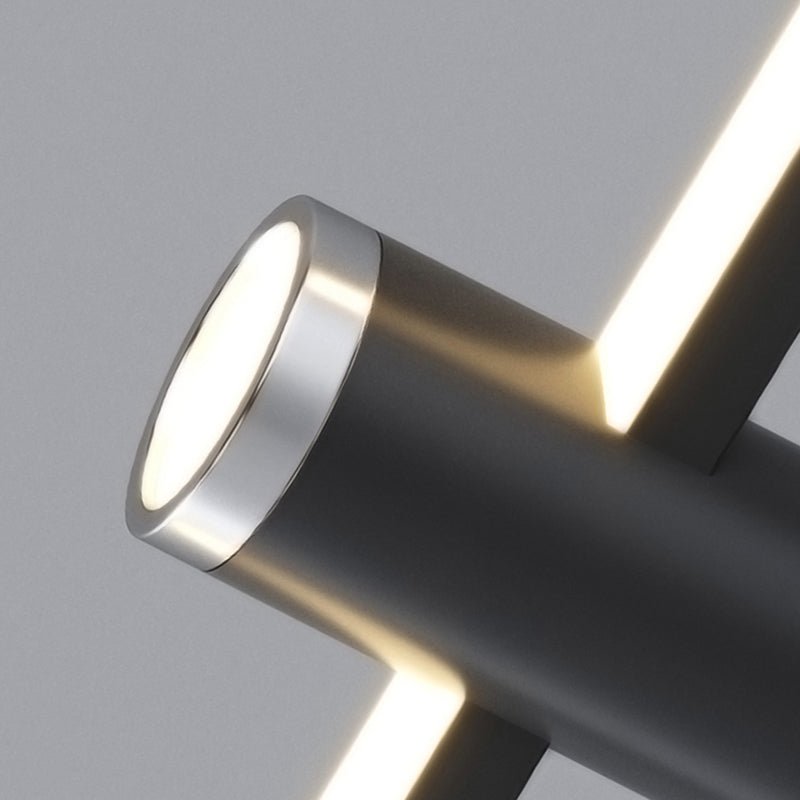 Sleek LED Linear Pendant Light with Adjustable Height