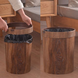 Elegant Minimalist Wooden Garbage Bin for Home