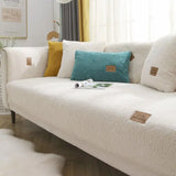 Premium Waterproof Sherpa Fleece Sofa Cover – Thick, Non-Slip, Cozy Protection