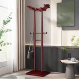 Modern Minimalist Boat-Shaped Solid Wood Hook Rack for Living Room