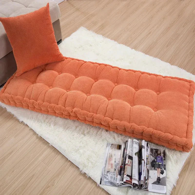 Chic Modern Solid-Color Corduroy Bench Cushion
