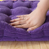 Chic Modern Solid-Color Corduroy Bench Cushion