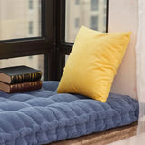 Chic Modern Solid-Color Corduroy Bench Cushion