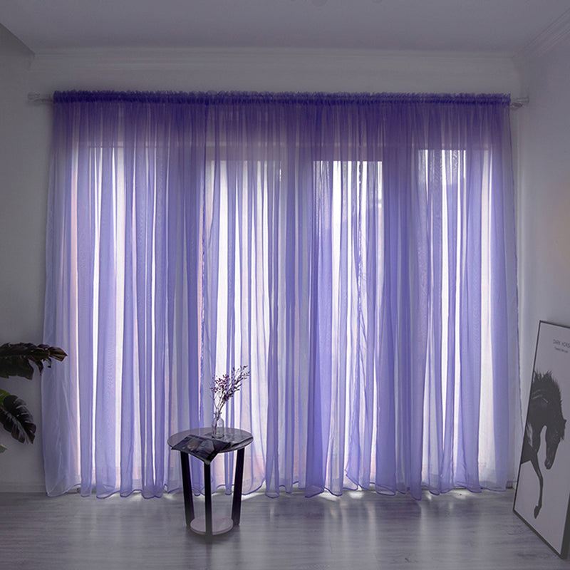 Luxurious Polyester Voile Curtain for Windows
